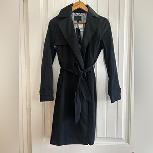 Banana Republic Monogram wrap black trench coat -NWT
